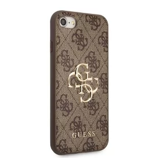 Guess GUHCI84GMGBR iPhone 7/8/SE 2020/2022 brązowy/brown hardcase 4G Big Metal Logo - Etui i futerały do telefonów - miniaturka - grafika 4