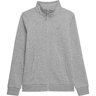 4F Damska bluza, Cold Light Grey Melange, XS - Bluzy damskie - miniaturka - grafika 1