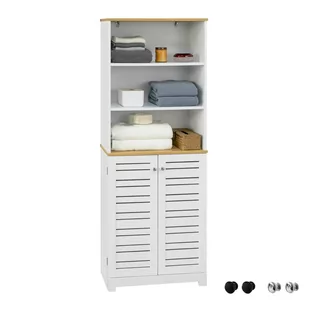 SoBuy Wysoka szafka łazienkowa BZR44-W - Szafki łazienkowe - miniaturka - grafika 1