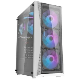 Obudowa komputerowa Darkflash DK352 Plus + 4 wentylatory (czarno-biała) - Obudowy komputerowe - miniaturka - grafika 1