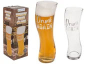 Szklanki - Kemis - House of Gadgets, Chwiejąca się szklanka do piwka Drunk Again - miniaturka - grafika 1