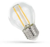 Żarówki LED - Żarówka LED kulka E27 1W b.ciepła 2700K 100lm przeźroczysta COG Filament G45 SPECTRUM - miniaturka - grafika 1