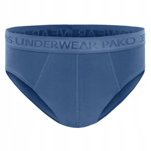 Slipy majtki męskie klasyczne bawełniane DEEP niebieskie XL Pako Jeans - Majtki męskie - miniaturka - grafika 1