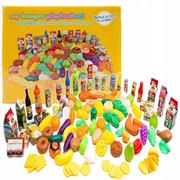 Zabawki AGD - Zestaw Warzywa I Owoce plastikowe 120el. 083 - miniaturka - grafika 1