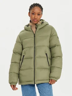 Napapijri Kurtka zimowa A-Box Logo NP0A4HZ2 Zielony Regular Fit - Kurtki damskie - miniaturka - grafika 1