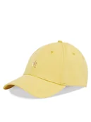 Czapki damskie - Tommy Hilfiger Czapka z daszkiem Elevated Chic Cap AW0AW17128 Żółty - miniaturka - grafika 1