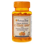 Witaminy i minerały - Suplement diety, Puritan's Pride, Witamina C, 1000 mg, 60 tabletek - miniaturka - grafika 1