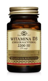 Solgar Witamina D3 2200IU, suplement diety, 50 kapsułek - Witaminy i minerały - miniaturka - grafika 1