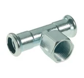 Łączniki, trójniki, kształtki - Trójnik Press z GW KAN-therm Steel - 28 x RP1 x 28 Sprinkler - miniaturka - grafika 1