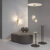 Lampy ścienne - Maytoni Miracle kinkiet, 2-punktowy, kolor mosiądz, szkło - miniaturka - grafika 1
