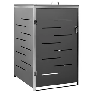 FENIKS vidaXL Osłona na 1 69x77,5x115 cm stal nierdzewna 149566 - Kosze na śmieci - miniaturka - grafika 3