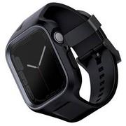 Akcesoria do smartwatchy - Uniq Pasek wymienny Monos a ochranné pouzdro na Apple Watch 45/44mm UNIQ-45MM-MONOSBLK Czarny - miniaturka - grafika 1