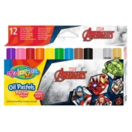 Kredki, ołówki, pastele i pisaki - Patio Pastele olejne Colorino Kids trójkątne Avengers 12 szt. - miniaturka - grafika 1