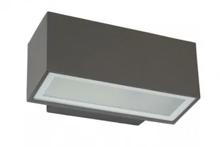 Su-Ma Lampa ścienna na elewację szara ZEN ZN-K100 nowoczesny kinkiet ogrodowy minimalistyczny grafit ZN-K100 - Lampy ogrodowe - miniaturka - grafika 1