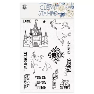 P13, Zestaw stempli, Once upon a time 01 A6, 11 sztuk - Scrapbooking - miniaturka - grafika 1