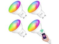 Systemy inteligentnych domów - NOUS P8 Smart WIFI RGB Bulb GU10 (4 szt.) - miniaturka - grafika 1