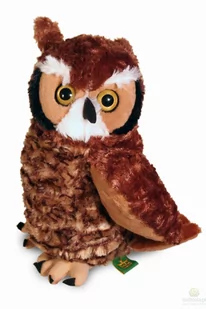Wild Republic Pluszowa miękka zabawka z sową świetną rogatą, przytulanki, prezenty dla dzieci 30 cm 11958 - Maskotki i pluszaki - miniaturka - grafika 2