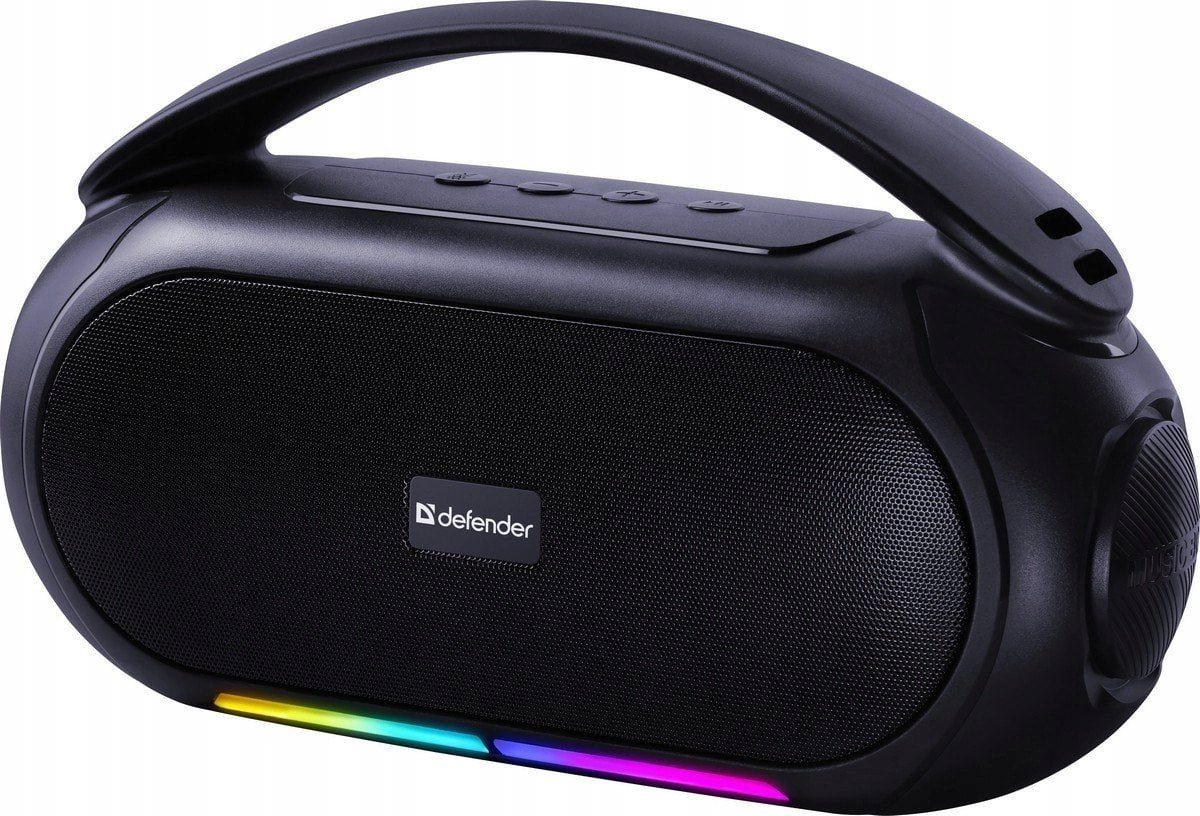 Głośnik Defender BEATBOX 12 Bluetooth 12W MP3/FM/SD/USB/LED czarny