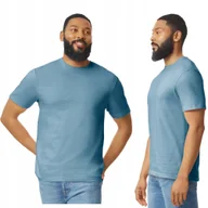Koszulki męskie - T-shirt Koszulka Męska Bawełna SOFTSTYLE Gildan GI64000 NIEBIESKI Indygo L - miniaturka - grafika 1