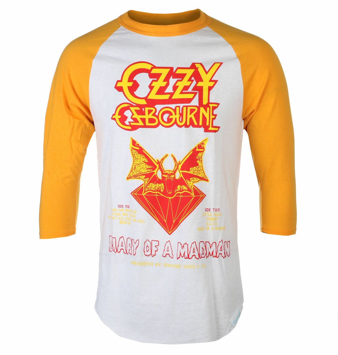 longsleeve OZZY OSBOURNE - DIARY OF MADMAN, rękaw 3/4 musztardowa-L