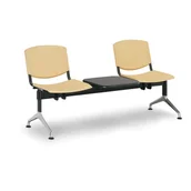 Inne meble biurowe - Euroseat Plastikowa ławka Smile, 2-siedzenia + stolik 300341 - miniaturka - grafika 1