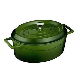 GARNEK ŻELIWNY ZIELONY 7060 ml 25 x 31 cm - Garnki - miniaturka - grafika 1