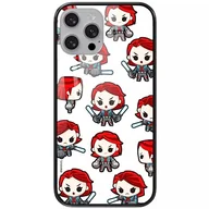 Etui i futerały do telefonów - ERT GROUP etui na telefon Apple Iphone 13 PRO, case oryginalny i oficjalnie licencjonowany przez Marvel, wzór Black Widow 013, wykonany z hartowanego szkła, etui ochronne - miniaturka - grafika 1