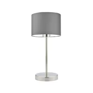 Lampy stojące - Skandynawska lampka nocna z szarym abażurem NICEA - miniaturka - grafika 1