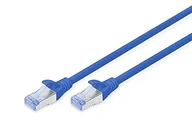 Kable miedziane - DIGITUS LAN Kabel Cat 5e - 7m - Kabel sieciowy CCA z RJ45 - Ekranowany SF/UTP - Kompatybilny z Cat-6 i Cat-5 - Niebieski - miniaturka - grafika 1