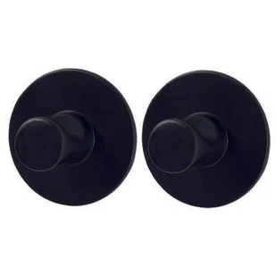 Wieszak samoprzylepny Style okrągły 3m czarny mat 2 szt. - Wieszaki łazienkowe - miniaturka - grafika 1