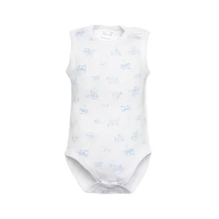 Body na szerokich ramiączkach unisex, biały z nadrukiem/Olimpias - Body dla niemowląt - miniaturka - grafika 1