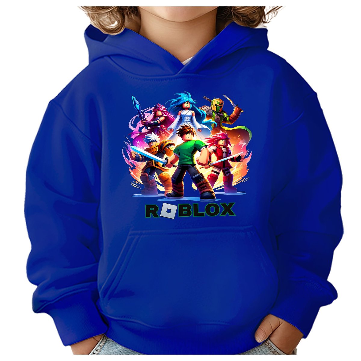 BLUZA DZIECIĘCA Z KAPTUREM ROBLOX 134-140 DLA DZIECKA PREZENT