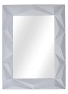 Lustra - Lustro z geometryczną ramą szare - miniaturka - grafika 1