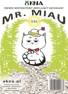 Mr. Miau Żwirek Bentonitowy Naturalny 15L - Żwirek dla kotów - miniaturka - grafika 1