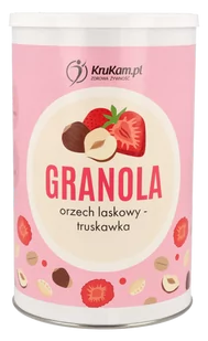 Granola orzech laskowy-truskawka 190g - Płatki śniadaniowe i musli - miniaturka - grafika 1