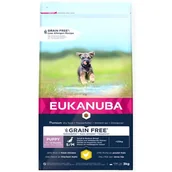Sucha karma dla psów - Eukanuba Grain Free Puppy Small / Medium Breed, kurczak - 3 kg - miniaturka - grafika 1