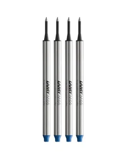 LAMY M66 wkłady do długopisów kulkowych, zestaw 4 sztuk, 821, z metalu, w kolorze niebieskim, do długopisów kulkowych LAMY bez nasadki, szerokość linii - Długopisy - miniaturka - grafika 1