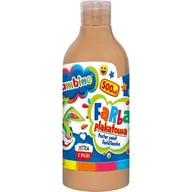Szkolne artykuły papiernicze - Bambino Duża Farba Plakatowa W Butelce Szkolna Przedszkolna 500ml Cielista - miniaturka - grafika 1