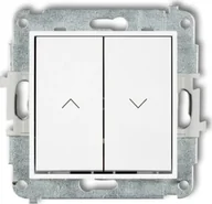 Gniazdka elektryczne - Karlik elektrotechnik Mini Mechanizm łącznika zwiernego żaluzjowego z podtrzymaniem biały MWP-88 MWP-88 - miniaturka - grafika 1