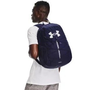 Under Armour Plecak sportowy unisex Hustle Midnight Navy / Midnight Navy / Metaliczne srebro (410) Jeden rozmiar 1364181 - Plecaki - miniaturka - grafika 6