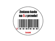 Ciasta i półprodukty do ciast - Dekoracyjny jadalny opłatek tortowy Kod Kreskowy na urodziny - 14 cm - miniaturka - grafika 1