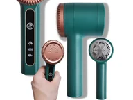 Golarki do ubrań - Golarka Do Ubrań Elektryczna Mocna Akumulatorowa Duża Lekka Zielona - miniaturka - grafika 1