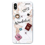 Etui i futerały do telefonów - Gocase Wanderlust etui | kompatybilne z iPhone XS Max | przezroczyste z nadrukiem, silikonowe, przezroczyste etui ochronne z tworzywa TPU, odporne na zarysowania etui na telefon komórkowy | podróż - miniaturka - grafika 1