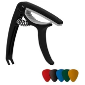 Inne akcesoria gitarowe - Kapodaster MUSICMATE MM-A5 Tuneclip Czarny - miniaturka - grafika 1