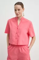 Koszule damskie - MAX&Co. koszula bawełniana damska kolor pomarańczowy relaxed 2416111074200 - Max&Co. - miniaturka - grafika 1