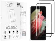 Szkła hartowane na telefon - 2 Szt. | moVear 3D - Szkło Hartowane Do Samsung Galaxy S21 Ultra (6.8") Na Cały Ekran | Edgeglue, 9H - miniaturka - grafika 1