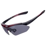 Okulary sportowe - Okulary rowerowe ROCKBROS 10001 Czarno-czerwony - miniaturka - grafika 1