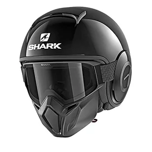 SHARK, kask motocyklowy street drak BLK, M - Kaski motocyklowe - miniaturka - grafika 1