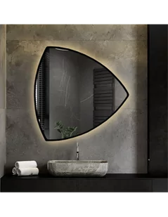 Lustro łazienkowe trójkątne z podświetleniem w ramie z podświetleniem - KARO W RAMIE LED, Dostępne wymiary: 130x130 - Lustra Lustro łazienkowe trójkątne z podświetleniem w ramie z podświetleniem - KARO W RAMIE LED, Dostępne wymiary: 130x130 - Lustra - miniaturka - grafika 1