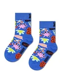 Skarpetki damskie - Happy Socks Skarpety "Leaves" w kolorze niebieskim ze wzorem - miniaturka - grafika 1